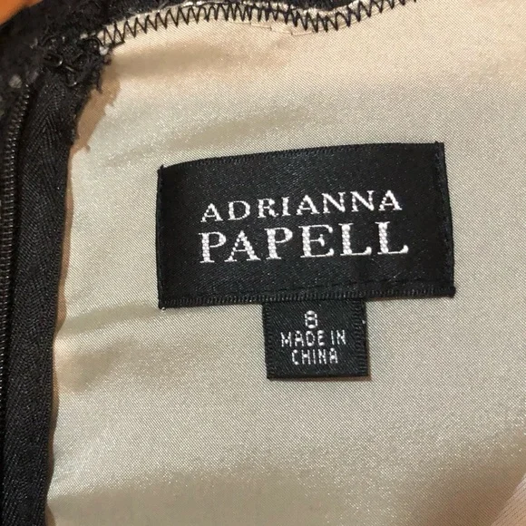 👗NWT Adrianna Papell Black Lace Dress - Picture 6 of 6